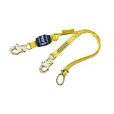 3M DBI-SALA EZ-Stop 1246085 6' Shock Absorbing Lanyard with Adjustable D-Ring for Tie-Back Snap Hook