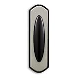 Heathゼニスsl-7303 – 02ワイヤレス電池式プッシュボタン、ブラック、サテンニッケル仕上げ