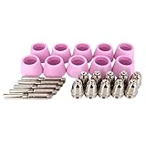 LO-aspos CUT60 プラズマカッター トーチ 消耗品 金属切断 交換 用 (ノズル、カップ、チップ 各10個 セット)