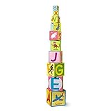 eeBoo Alphabet Building Blocks Toddler Tower [並行輸入品]