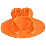 Kuke 子供用食器　ウサギ糸　　防叩きつけ　シリコン製　ギフトセット きゅうばん　（プディング　カステーラ　ケーキ）などの盛り上げ　调理類　お食事 　６色糸　フリーサイズ　耐久性　健康良い　食パッド