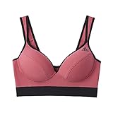 [アディダス] ノンワイヤーブラ 綿混 吸汗速乾 スポーツブラ ハーフトップ AP6655 レディース ローズピンク