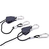 iPower GLROPE Grow Light Heavy Duty Adjustable Grow Light Ratchet Rope Hanger [並行輸入品]