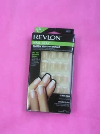 Amazon セール ｒｅｖｌｏｎ Usa直輸入 アメリカの有名ブランドレブロンのネイルチップ つけ爪 Revlon Nail Stay Maximum Wear Glue On Nails ファッション小物 通販