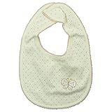 【春物】(日本製) Pample Mousse(パンプルムース) スムース水玉PT刺繍入りスタイ FREE/IV NO.DP-61521