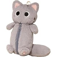 Amazon.co.jp: JUSTBOKU ペンケース 猫 筆箱 ぬいぐるみ ねこ