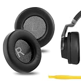 Geekria イヤーパッド QuickFit 互換性 パッド アーカーゲー AKG K845BT/ K845/ K545/ K540 ヘッドホンに対応 パッド イヤー/イヤーカップ (プロテインレザー/ブラック)