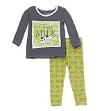KicKee Pants Baby Boys '印刷長袖パジャマセット カラー: グリーン