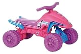 POCO DIVO Pink Ride-on ATV Low-seat Toddler Indoor/Outdoor Scooter Princess Riding Toy Girls Motorcy