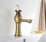 Greenspringセラミックハンドルアンティーク真鍮バスルームシンク蛇口洗面化粧台蛇口