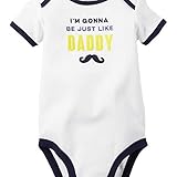 カーターズ Carter's ボディスーツ 半袖 綿100% Just Like Daddy Bodysuit 6M (61-67cm)