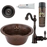 従来Hammered Copper Prepシンクwithアクセサリー