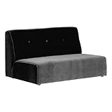 arne 二人掛け ローソファー コンパクト 北欧 おしゃれ アームレス ソファー 2人用ソファ フロアソファ 日本製 モケット Very 2P ブラック