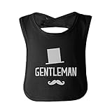 Gentleman Cute Baby Boy Bibs Funny Infant Bib in Black Baby Shower Gifts Ideas
