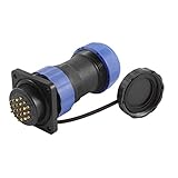 uxcell　丸型コネクタ 防水・航空用コネクタ　19ピン　防水　ケーブル・コネクタ・プラグ・ソケット　SD28