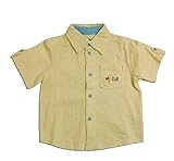 空のツアー 半袖ニットシャツ（濠Du）イエロー 100cm