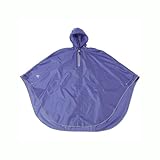 mabu/ﾏﾌﾞﾜｰﾙﾄﾞ レインポンチョ リフレクター付き RPN12 (パープル) ワンポイントデザインのレインポンチョ リフレクター付き！袖口がしぼれて雨に濡れづらい！！