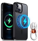 AOOMO MagSafe対応 iPhone14 用 ケース 半透明 マグネット搭載 ワイヤレス充電対応 磁気充電 ケース 耐衝撃 す り傷防止 アイフォン14 ケース マグセーフ ケース