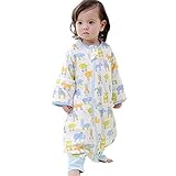 Gemini Fairy Baby Cotton Sleepbag Cute Wearable Blanket Summer Sleepsack (XL, blue print) by Gemini 