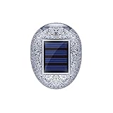 Perfk ソーラーパネルLEDライト　光の通路　階段　樹脂　石のランプ　屋外　ホーム　ガーデン飾り　耐雨性