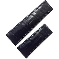 純正　ロレックス  革ベルト　デイトナ　20mm用　クロコ 腕時計用 レザーベルト メンズ 20mm 本革 ワニ革 ロレックス用