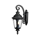 Acclaim 7212BK Surrey Collection 3-Light Wall Mount Outdoor Light Fixture, Matte Black [並行輸入品]