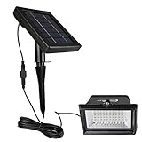 ソーラー ライト60LED ガーデンライト アウトドア IP65防水 自動点灯消灯 防犯灯 屋外用 充電式 車道/歩道/芝生/庭/地震・災害時に適用