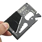 多機能サバイバルツールナイフカード、クレジットカードサイズhmane 14 in 1 Multitoolsドライバーレンチ