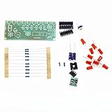 Fenteer DIY　高品質　水　電子　スイート　NE555+CD4017 10 CH LED 　回路基板　ライトキット　耐久性