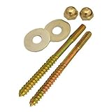 LASCO 04 – 3613トイレネジ真鍮メッキ、1 / 4インチ3 – 1 / 2インチナットとワッシャー付き