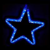 電光ホーム イルミネーション モチーフ 星 スター 27cm (ブルー)
