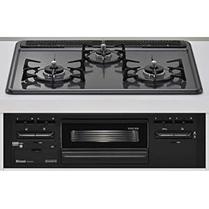 都市ガス用 リンナイ 幅60cm 水無し片面焼きグリル ビルトインガスコンロ RB32AM5H2S-BW-12A13A…