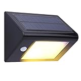 T-SUN ソーラーライト 20LED 3000K電球色 センサーライト 壁掛け 人感センサー ウォールライト 省エネ 太陽光充電 IP44 誘導灯 夜間自動点灯 屋外 ガーデン 配線不要 ブランク