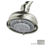 Rohl 1085/8STN 4-Inch Three Function Diameter Santena Five Jet Shower Rose Showerhead, Satin Nickel 
