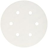 Bosch SR6W120 6-Inch Hook & Loop Sanding Disc, 6-Hole, White, 120 Grit, 5 Pack [並行輸入品]
