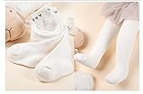 Noblelife 厚手の綿の長さのタイツソフトストレッチ6M - 4Yとベビー幼児の男の子の女の子 (24/26, 白) [並行輸入品]