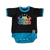 MONICA BABY BLUE ベビー ロンパース グラデーション ロンパース 60cm サイズ ブラック コットン 2111517013