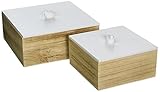 IMAX 97400-2 Mochrie Lidded Boxes, Set of 2