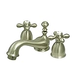 Elements of Design ES3958AX Chicago 2-Handle 4 to 8 Mini Widespread Lavatory Faucet with Brass Pop-u