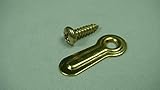 100 Brass Plated Ridged Picture Frame Turn Button 1" with Brass Plated Screws [並行輸入品]
