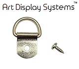 広告丈夫なZP 1穴Dリングハンガーwith 6 3 / 8ネジ – Pro品質 – 100パックbyアート表示システム