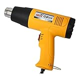 ヒートガン 風量 切替 機能 付き 2段階 ホットガン 1800W 110V 50Hz-60Hz HT1800 (イエロー)