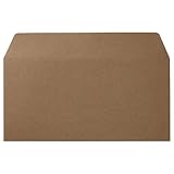 寿堂:カラー横型封筒　110×220mm　127．9g／m2　テープのり付　〒枠なし　カフェモカ　10354　1パック（10枚） 8172426