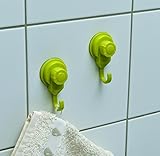 Strong Hold吸引フック – bath-kitchen-home-のセット2 1.8"L X 3.4"H X 1.4"D グリーン 9714140