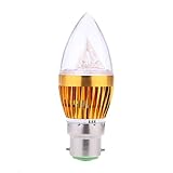 Lixada B22 6W LED電球 キャンドルライト シャンデリアランプ スポットライト ハイパワー　AC85-265V　電球色/昼白色