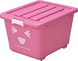 和泉化成 収納ケース 日本製 ハッピーケース ショート・ピンク 3091P (幅39×奥50×高32cm)