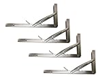 Pactrade Marine ( Set of 4 ) ( SS ) 304 Heavy Dutyボート折りたたみテーブルブラケット11 "