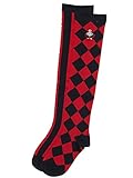 (ヒステリックミニ) Hysteric Mini HYSTERIC WONDER CIRCUS総柄 ニーハイソックス 19-21cm レッドxブラック
