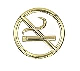 do4u 3d Radianメタルno smoking sign self-stick no smoking sign with Reflectiveメタルカラーメッキ