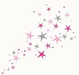 ミミ・ルゥ 星 ピンク&グレー ART0038